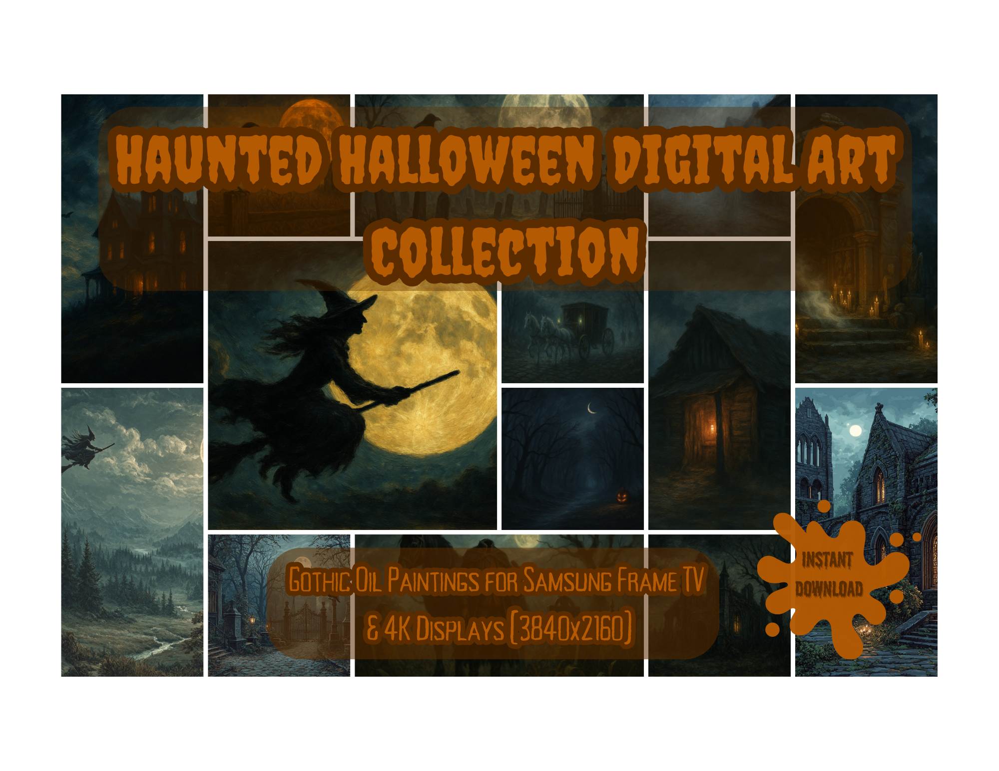 Haunted Halloween Digital Art Collection