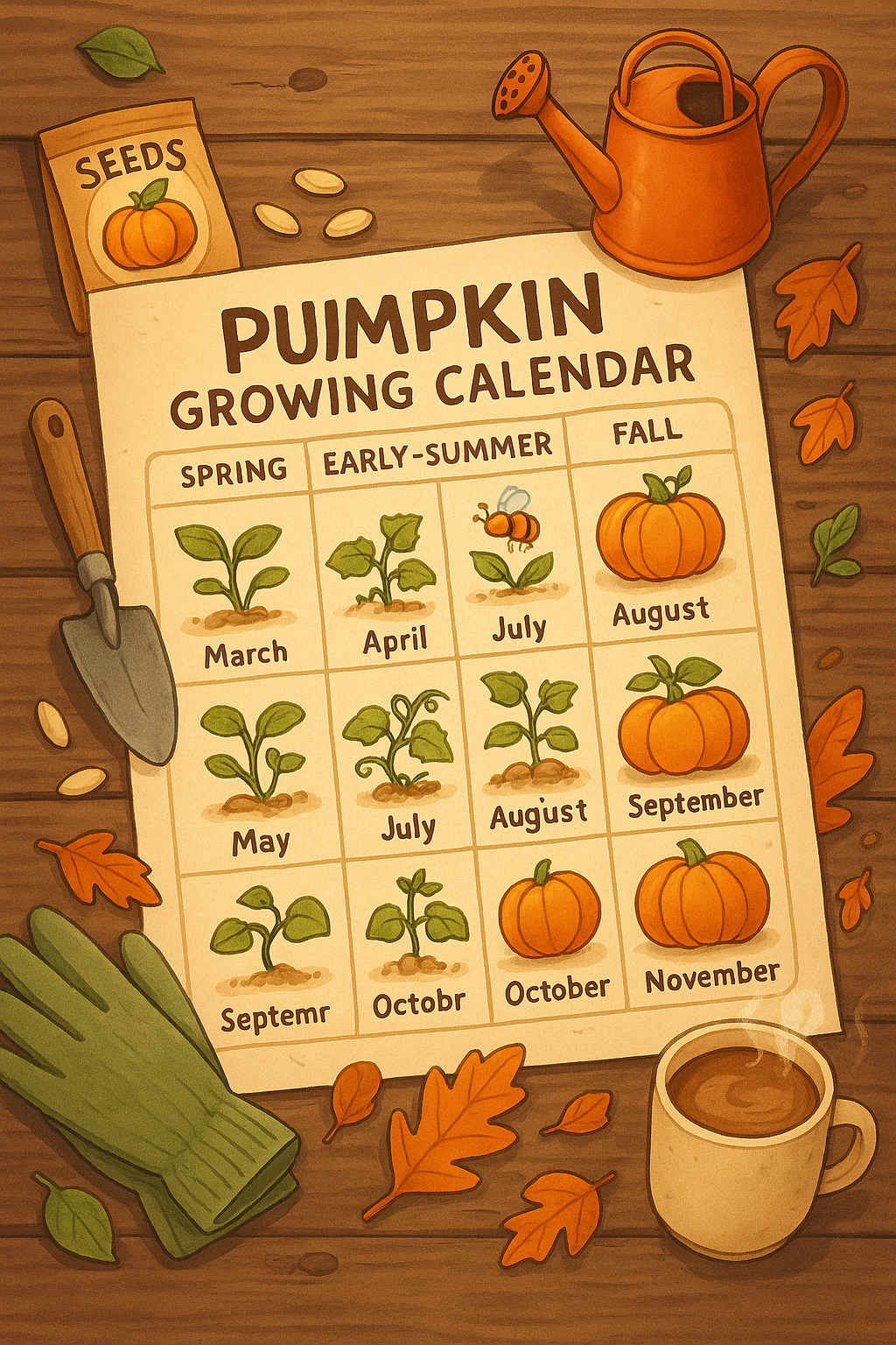 Pumpkin Growing Calendar: A Month-by-Month Guide