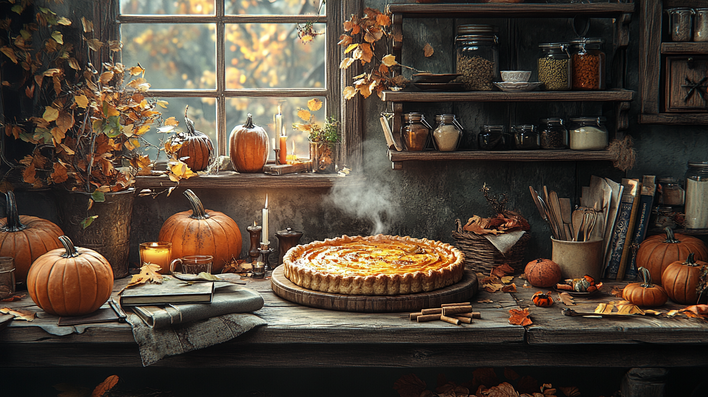 Cozy pumpkin arrangement